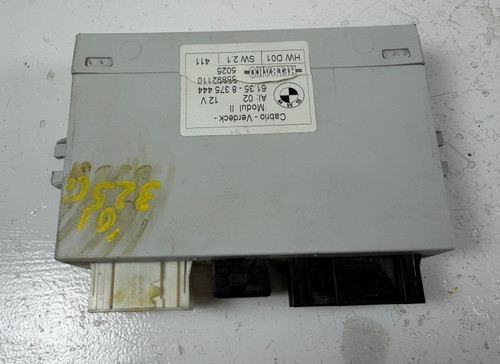 BMW E46 M3 330ci 325ci CONVERTIBLE FOLDING TOP CONTROL MODULE 8375444