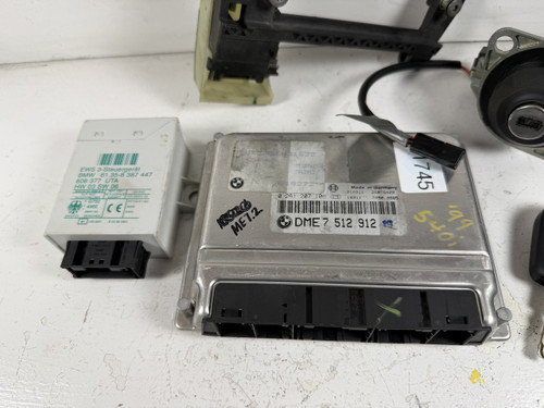 BMW E38 740i e39 540i ENGINE DME ECU EWS TUMBLER MASTER KEY