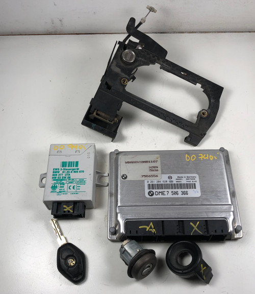 BMW E38 740i e39 540i ENGINE DME EWS TUMBLER MASTER KEY 7506366