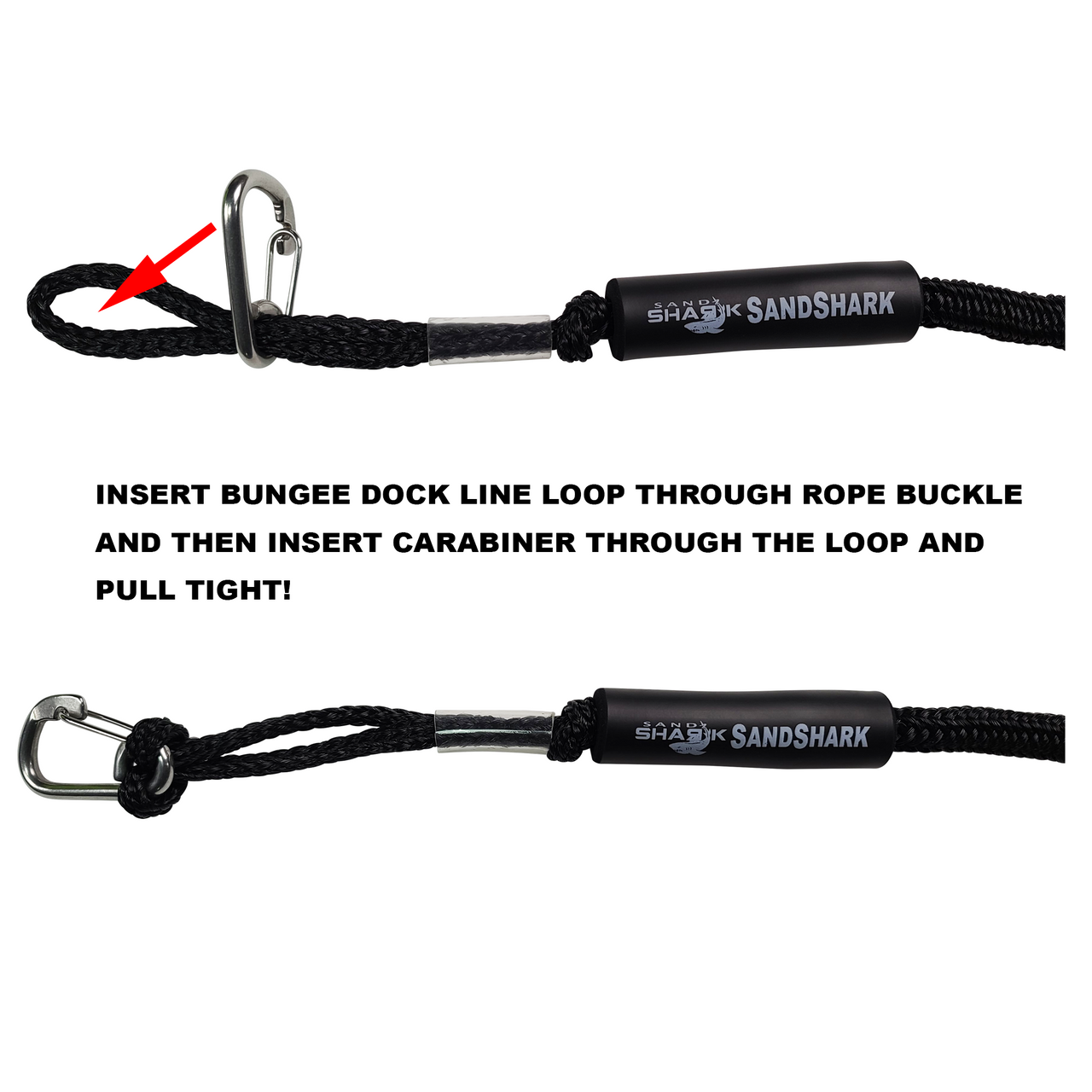 5 Sets Deck Rope Buckle Snorkeling Kayaking Accessories Small Pulling Nylon, Men's, Size: 4.8x1.5x1.2cm, Black