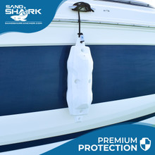 New Premium Heavy Duty High Quality Modular Boat Fenders by SandShark. New Innovative Patent-Pending Design. Multiple Hanging Points to Hang Sideways, Together, or Higher.  2 Pack (Black)