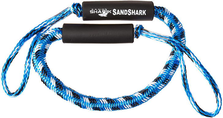 SandShark Premium 4'-5.5' Bungee Dock and Anchor Line-BLUE OR BLACK