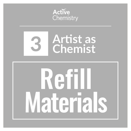 Active Chemistry - Refill Kit for 200 students - Artist As Chemist (chemicals not included)