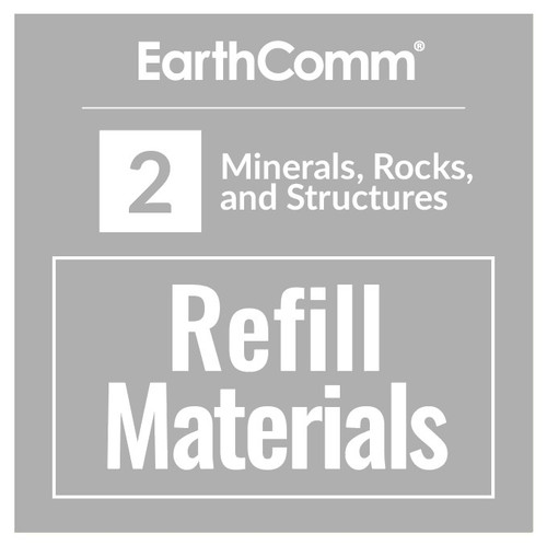 EarthComm - Refill Kit - Minerals, Rocks, and Structures (chemicals not included)