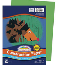 Construction Paper, Green, 50pk