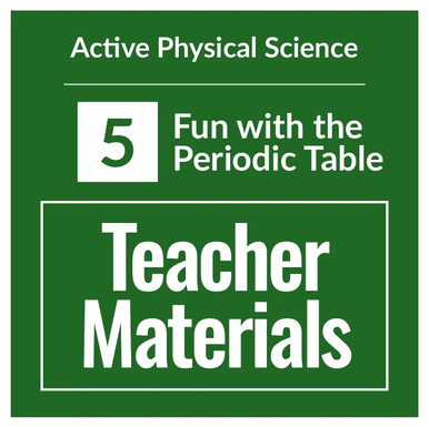 APS - Teacher Materials - Fun with the Periodic Table