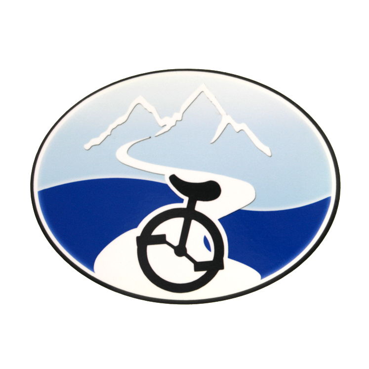 Unicycle Logo Sticker