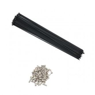 Nimbus Stainless 14g Spoke (36" Unicycles)-369mm-Black