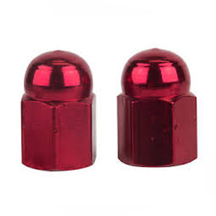Trik Topz Valve Caps Alloy Red