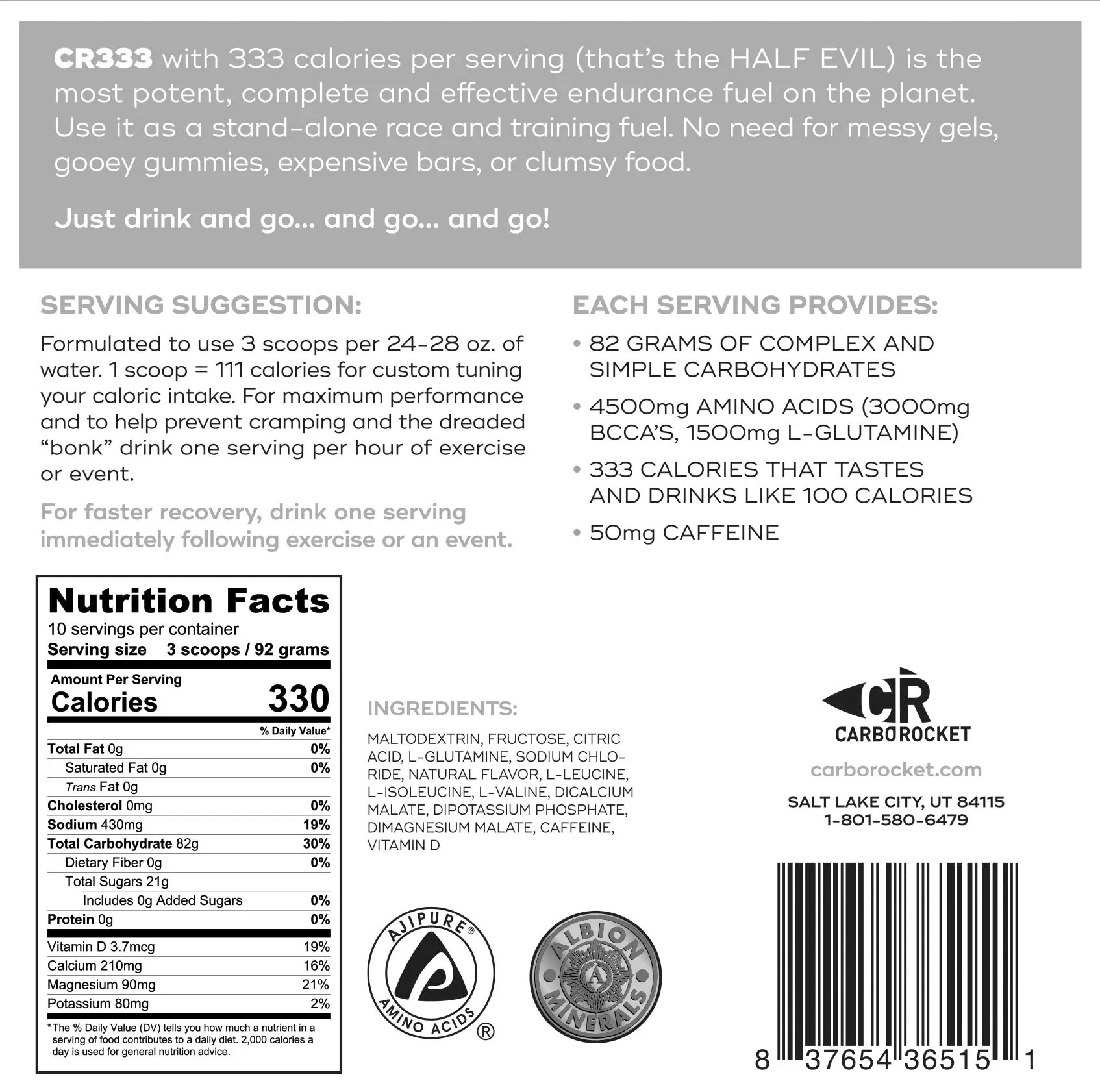 Carbo Rocket - 333 Half Evil - Cold Brew Coffee