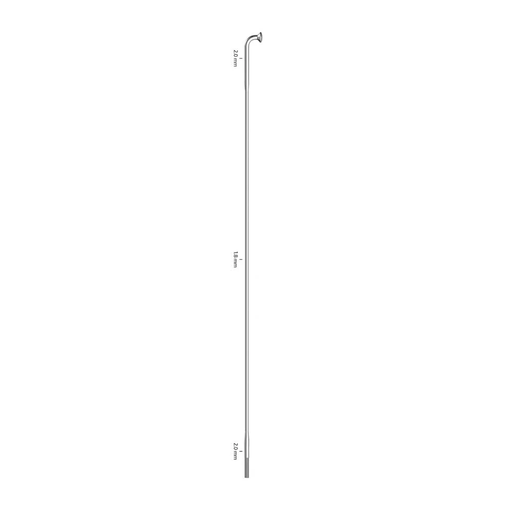Alpina Extralite Double Butted 14g (32" size) J-bend - Silver - 340mm