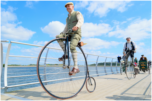 modern penny farthing bike