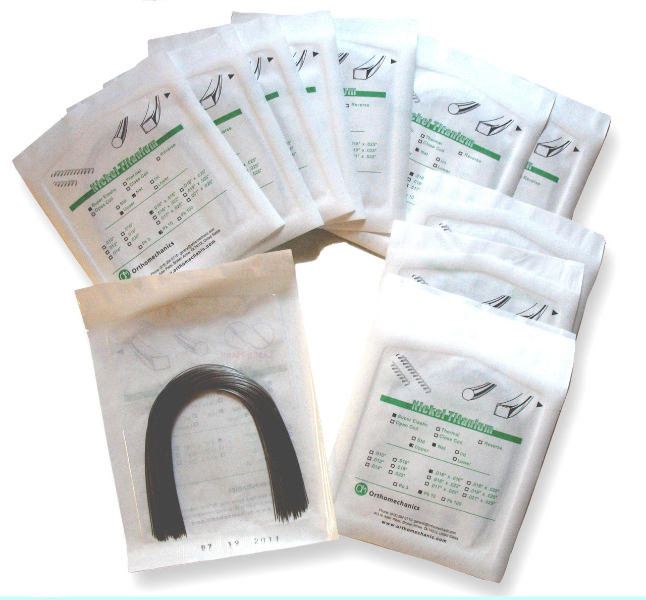 Dental orthodontic wire nitinol nickel titanium