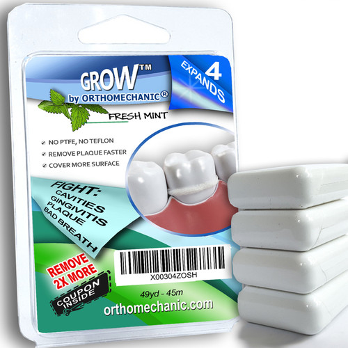 Expandable Dental Floss GROW™ - pack of 4