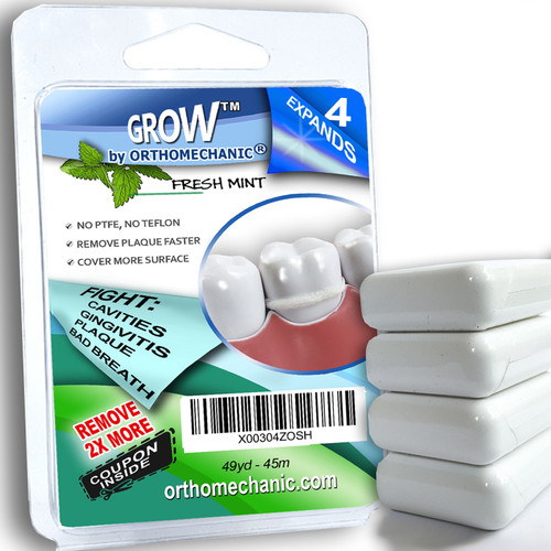 Expandable Dental Floss GROWâ„¢ - pack of 4 Expandable Dental Floss GROWâ„¢ - pack of 4