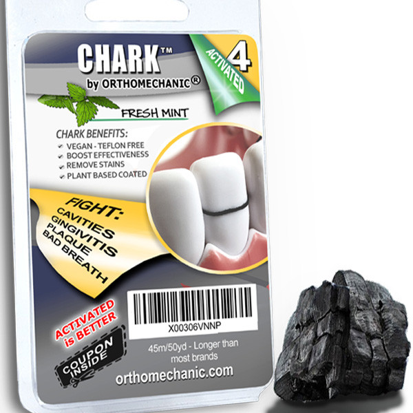 CHARK- Dental Floss with Activated Charcoal - ORTHOMECHANIC LC