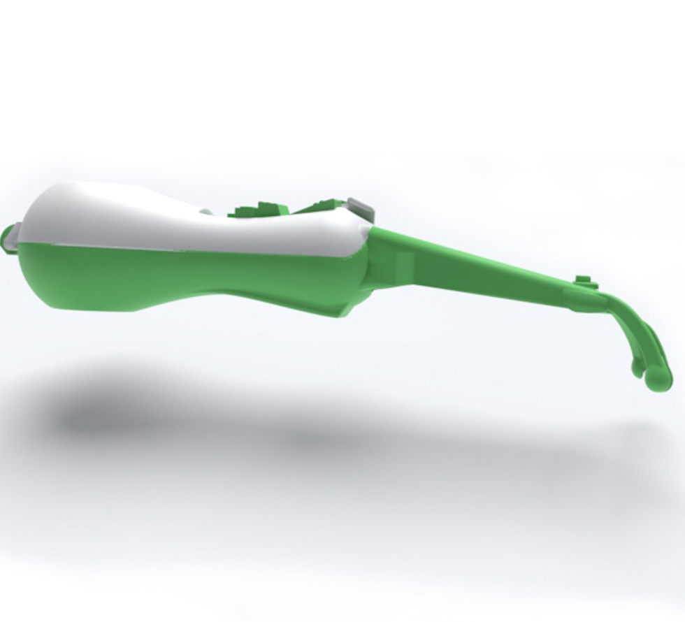 Easy Flosser reaching back teeth