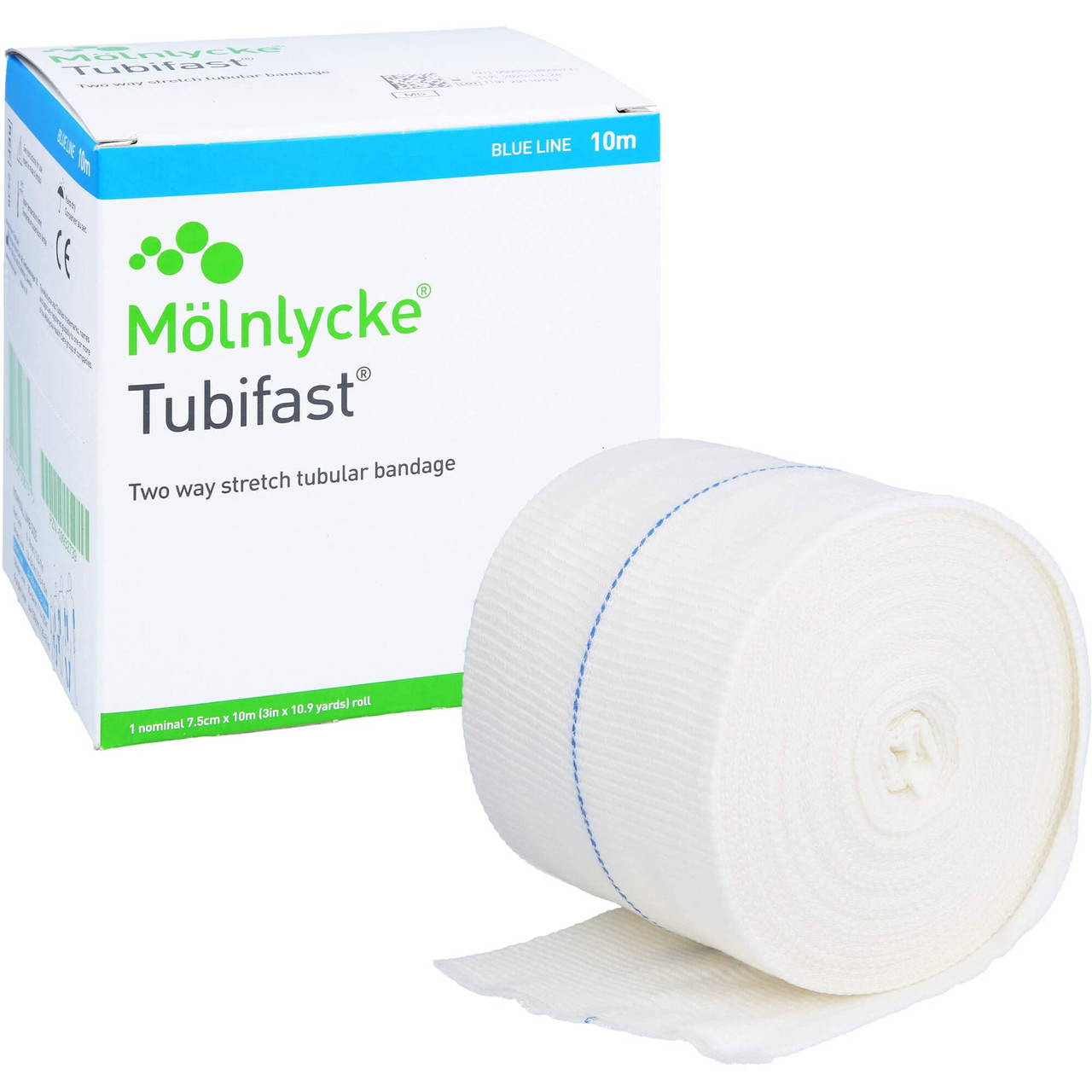 Tubifast 2-Way Stretch Blue – 7.5cm x 10m | Biofast