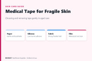 Medical Tape for Fragile Skin: Choosing Paper, Silicone and Fabric Tapes in Aged Care