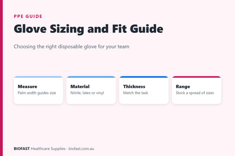 Disposable Glove Sizing and Fit Guide for Aged Care and Healthcare Teams