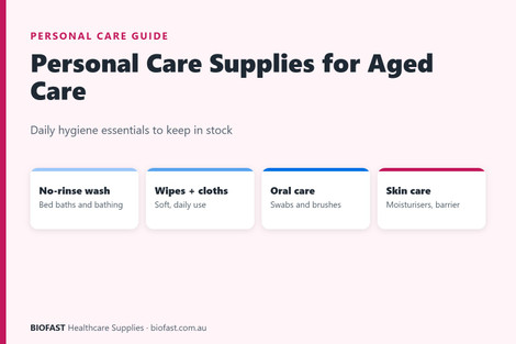 Personal Care and Hygiene Supplies for Aged Care Facilities: No-Rinse Bathing, Wipes and Daily Essentials
