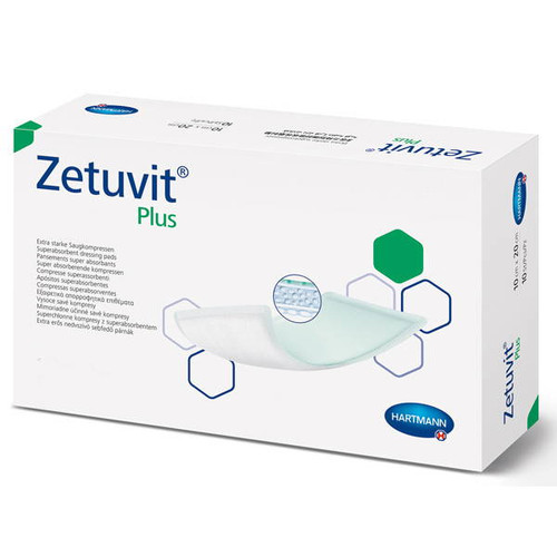 Zetuvit Plus Super-Absorbent Sterile Dressing 10 x 10cm - Box/10