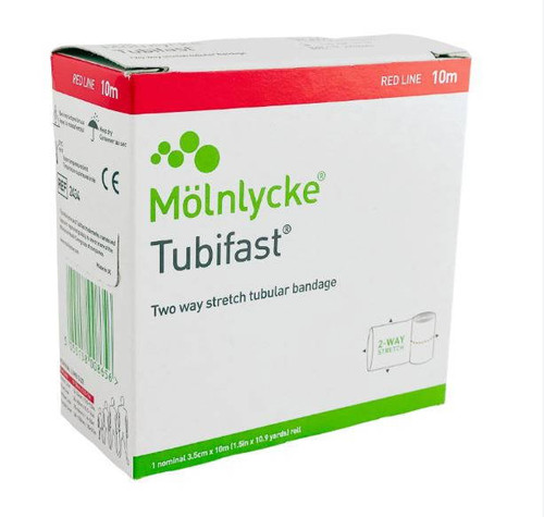 Tubifast 2-Way Stretch Red 3.5cm x 10m