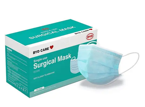 BYD Care Surgical Disposable Level 3 Face Masks Box of 50
