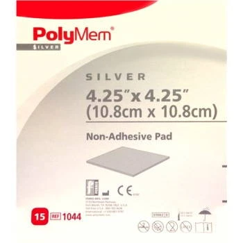Polymem Silver 10.8 X 10.8cm Non-Adhesive