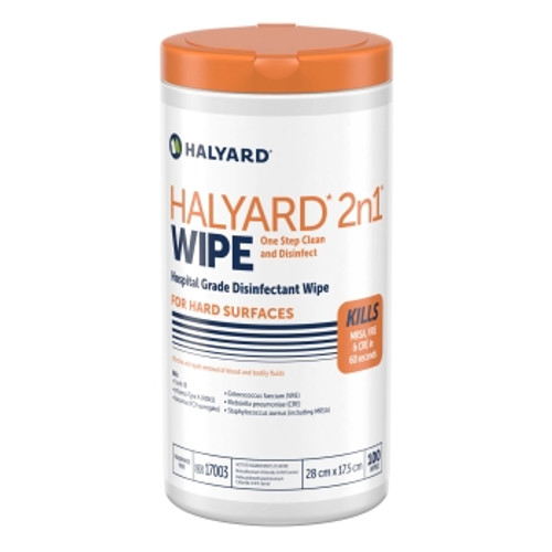 Halyard 2n1 Wipe Canister Hospital Grade Wipes