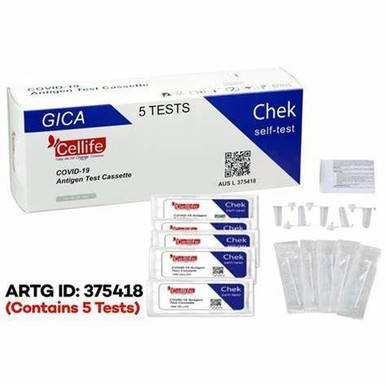 Cellife COVID-19 Antigen Test Cassette - 5 Pack