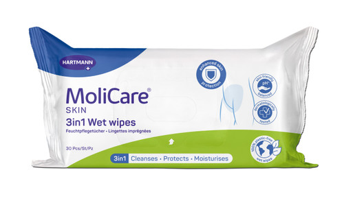 MoliCare Skin 3in1 Wet wipes - Pk/30