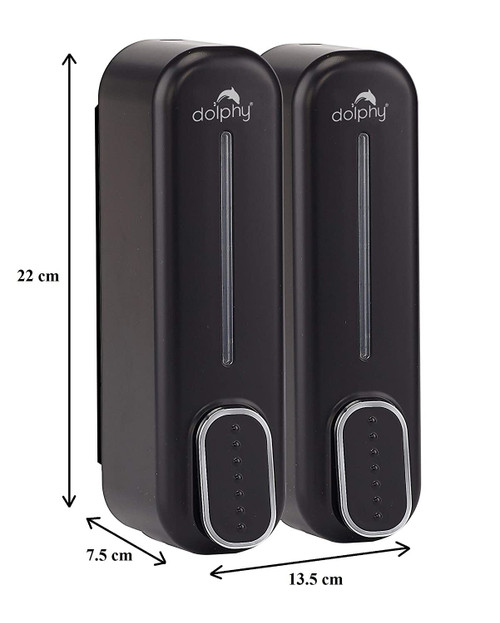 Manual Soap Dispenser 300ml (Pack of 2) - Black