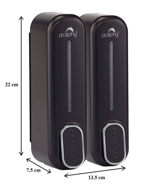 Manual Soap Dispenser 300ml (Pack of 2) - Black