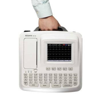 EDAN SE-601 Stand Alone ECG With PDF Reporting And 110mm Printer