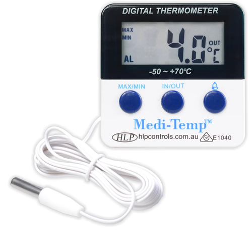 Medi-Temp Digital Dual Sensor Fridge Thermometer