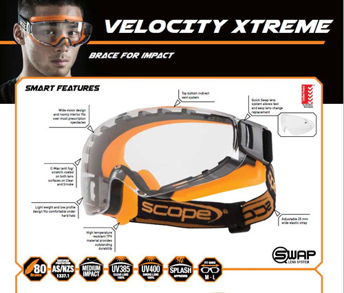 Scope Velocity XTreme Goggles