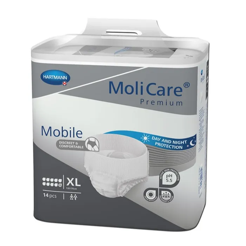 Molicare Premium Mobile 10 Drops - X Large (130-170 cm) - Bag of 14