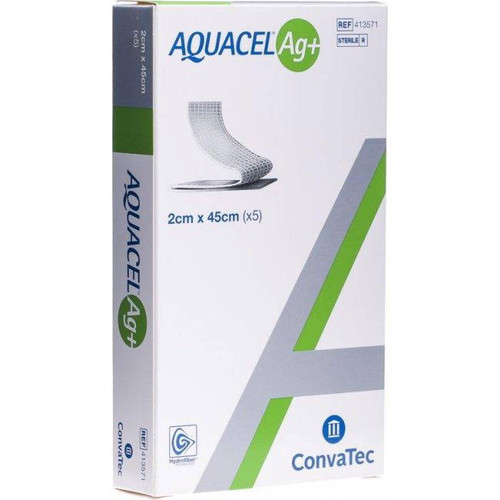 Aquacel Ag+ Extra Ribbon Dressing 2 x 45 cm - Box of 5