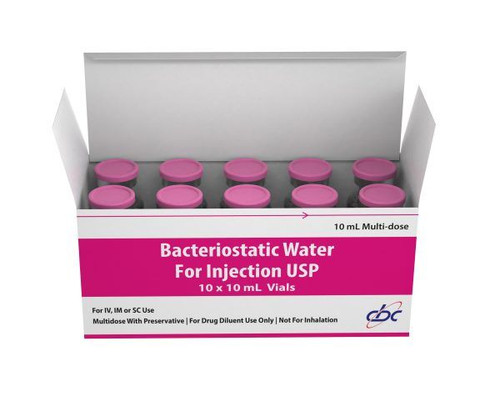 Bacteriostatic Water for Injection USP 10 x 10mL Vials