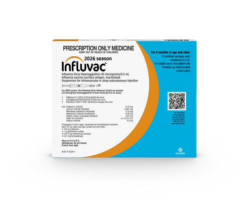 Influvac Tetra 2026 Season - Box of 10