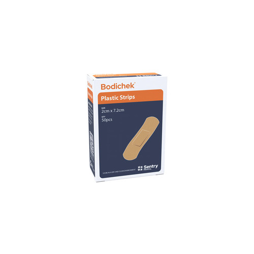 Bodichek Plastic Strips 2cm X 7.2cm, Box of 50
