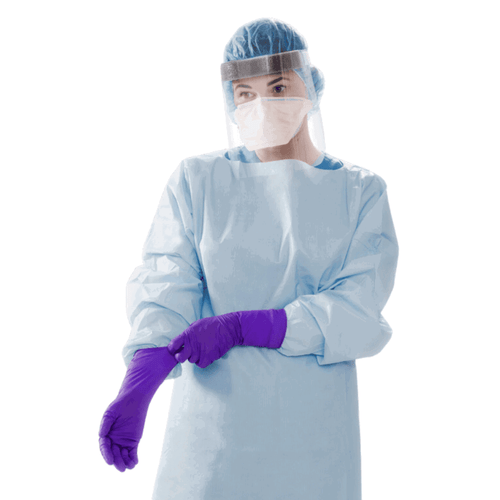 Halyard Purple Nitrile XTRA Long Cuff Exam Gloves - Box of 50
