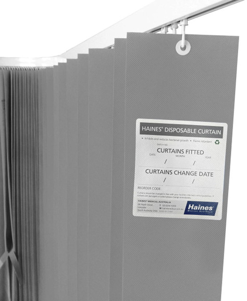 Haines® Antimicrobial Medical Curtains - Grey