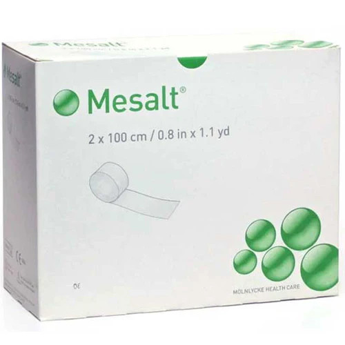 Mesalt Dressing 2cm x 100cm - Box of 10 Mesalt Dressing 2cm x 100cm - Box of 10