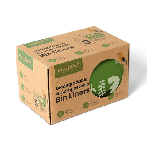 Ecopack 18L Compostable Bin Liners - Box Dispenser Small (1 Box/50 Bags)