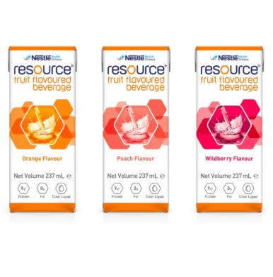 Nestle Resource Fruit Beverage Peach 237ml, 24 units, CTN24