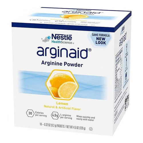 Nestle Arginaid Arginine Powder 9.2g Sachets - Lemon - Box of 14, BX14