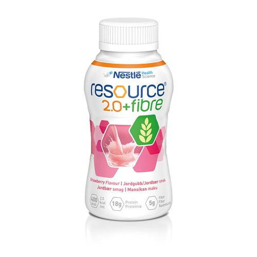 Nestle Resource 2.0 Fibre 200ml - Strawberry, 24 units, CTN24