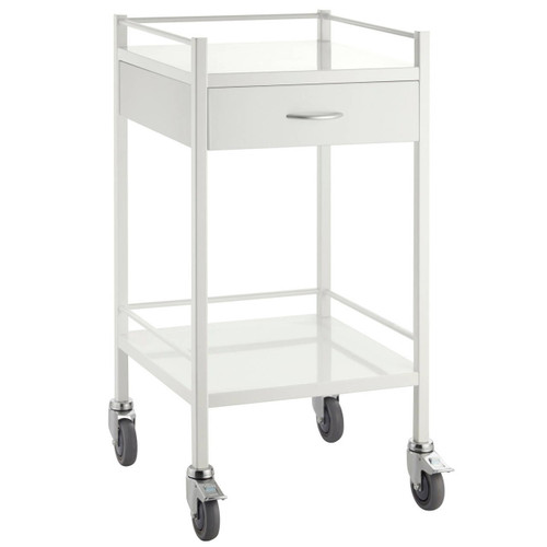 Powder Coated Trolley One Drawer